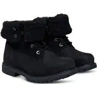 Timberland per donna. TB18149A0011 Stivali in pelle Authentic Mid Warm neri (39 W), Nero, Basso, Stringhe, Casual