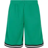 Urban Classics Stripes Mesh Shorts Ferngreen/black/white Taglia: M | Pantaloncini Outlet | Uomo | Verde