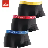 Buffalo Pantaloncini intimi blu cielo / giallo / rosso chiaro / nero