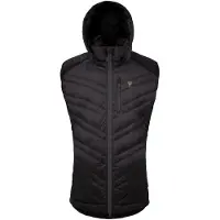 Grüezi Bag Lightful DownWool Vest Gilet in piumino Uomo (L, nero/grigio)