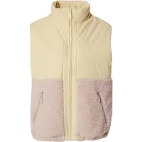 Mazine Women's Fabric Blocking Vest Gilet in pile Donna (XL, beige)