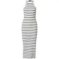 French Connection Tommy Rib Stripe Racer Bk Dres White Taglia: S | Abiti Midi Outlet | Donna | Bianco