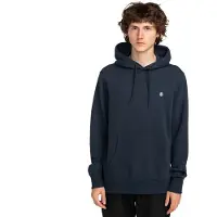 Element - Felpa con cappuccio - Icon Embroidery Hooded Sweatshirt Eclipse Navy per Uomo in Cotone - Taglia XL - Blu navy