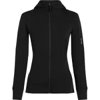 Icebreaker Women's Merino 260 Quantum IV L/S Zip Hoodie Felpa di merino con cappuccio Donna (L, nero)