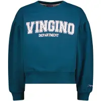 Vingino Girls Noran Sweater Petrol Blue Taglia: 10 | Maglioni Outlet | Unisex | Blu