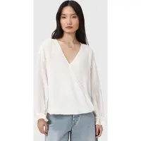 AllSaints Penny Top Chalk White Taglia: 4 | Magliette intime Outlet | Donna | Bianco