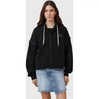 AllSaints Patcher Amphia Hoody Black Taglia: M | Felpe con cappuccio Outlet | Donna | Nero