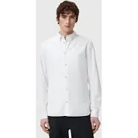 AllSaints Haven Ls Shirt White Taglia: L | Camicie Casual Outlet | Uomo | Bianco