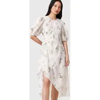 AllSaints Serene Dress Laci Ecru White Taglia: 6 | Abiti Midi Outlet | Donna | Marrone