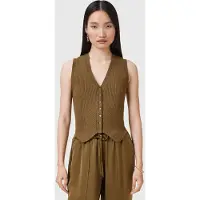 AllSaints Cruz Waistcoat Fir Green Taglia: M | Gilet Outlet | Donna | Verde