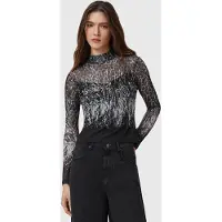 AllSaints Elia Top Harmony Black Taglia: 2 | Maglie a manica lunga Outlet | Donna | Nero