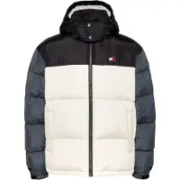 Tommy Hilfiger Piumino Uomo Alaska Colorblock Puffer Newsprint Multi