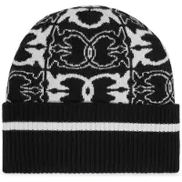 Pinko Cappello in maglia con logo jacquard