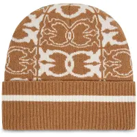 Pinko Cappello in maglia con logo jacquard