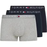 Tommy Hilfiger 3-pack Waistband Trunk Des Sky/grey Htr/des Sky Taglia: XXL | Biancheria intima Outlet | Uomo | Grigio