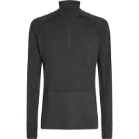 Icebreaker - Primo strato in lana merino - M Merino 260 ZoneKnit LS Half Zip Jet Heather - Taglia S - Grigio