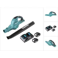 Makita DUB 361 2x soffiatore a batteria da 18 V / 36 V + 2x batteria BL 1860 6 Ah / 6000 mAh + caricabatterie DC 18 RD 2 volte