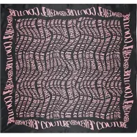 Versace Jeans Couture Foulard in seta con logo all over