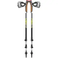 LEKI Traveller Alu Bastoni da nordic walking (90-130 cm, nero/giallo)