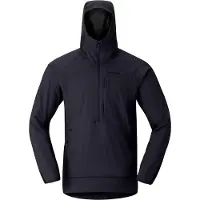 Norrøna - Strato intermedio traspirante - More Octa Zip Hood M Caviar Black per Uomo - Taglia S - Nero