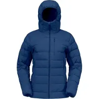 Norrøna - Piumino in piuma riciclata - Femund Down700 Zip Hood W Indigo Night per Donne in Nylon - Taglia M - Blu navy