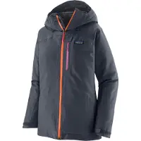 Patagonia - Giacca da sci isolata da donna - W's Insulated Powder Town Jkt Smolder Blue w/Orange Peel per Donne - Taglia XS - Blu navy