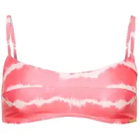Superdry per donna. W3010368A Top bikini rosa tie-dye (XXS), Casual, Beachwear, Poliestere