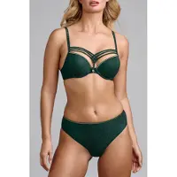 Marlies Dekkers Dame De Paris Pine Green And Gold Lurex Push Up Bra Taglia: 70B | Reggiseni Outlet | Donna | Ciano