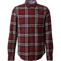 Superdry per uomo. M4011047A Camicia Cotton Lumberjack rossa (L), Rosso, Casual, Cotone, Manica lunga
