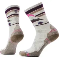 Smartwool Women's Hike Light Cushion New Pattern Crew Socks Calze da trekking Donna (42-45, grigio)