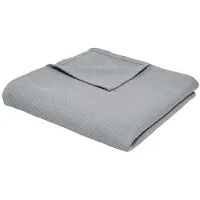 TODAY Plaid, coperte Jeté de Lit Nid d'Abeille 150/200 Coton Essential Acier - Grigio - 150x200 cm