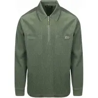 Scotch & soda 1/4 Zip Corduroy Shirt Thyme Taglia: L | Camicie Casual Outlet | Uomo