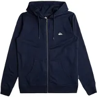 Quiksilver Kid's Basic Hood Zip Maglia con zip e cappuccio Bambini (XS - 8 Years, blu)