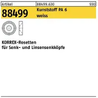 Reyher Rosette KORREX, bianche, tipo 808 884996308080000 (100 pezzi)