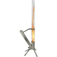 Green Flame Riscaldatore da terrazza a pellet Lounge in acciaio inossidabile