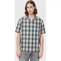 AllSaints Undermono Ss Shirt Black/white Taglia: XS | Camicie Casual Outlet | Uomo | Nero