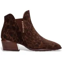 Hispanitas per donna. PHI254383 Stivaletti in pelle marrone Verona (41), 3 a 5cm, Nessuno, Casual, Animal Print