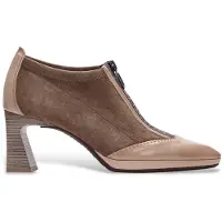 Hispanitas per donna. HI254324 Scarpe in pelle marrone Atlanta (41), 5 a 8cm, Cerniera, Casual