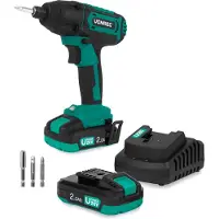 Vonroc Avvitatore a Impulsi 20V – 180Nm | Con 2x Batterie 2.0Ah e Caricatore Rapido