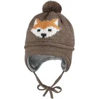 Maximo Mini Boy-Mütze Ausgenäht Berretto Bambini (45-47 cm, marrone)