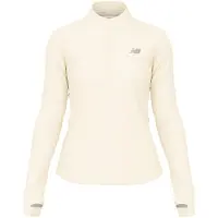 New Balance Rc Essential Heat Grid 1/2 Zip Linenhea Taglia: XS | Maglie a manica lunga Outlet | Donna | Bianco