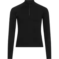 Icebreaker - Base layer con collo a zip in lana merino - K Merino 260 Oasis LS Half Zip Black - Taglia Bambino 2a - Nero