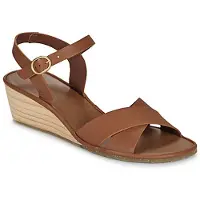 El naturalista per donna. 2N8541123005_023 Sandali in Pelle N854 Gaia marrone (40), 3 a 5cm, Fibbia, Casual