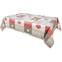 Habitable Tovaglia CHALETS - ROUGE - 140X200 CM - Rosso - 140x200 cm
