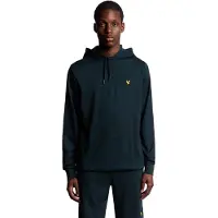 Lyle & Scott Fly Fleece Hoodie Dark Navy Taglia: M | Felpe con cappuccio Outlet | Uomo | Blu