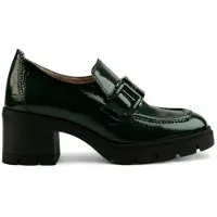 Hispanitas per donna. HI243604 Mocassini in pelle verde (38), 3 a 5cm, Nessuno, Casual, Da sera, Classico