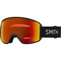 Smith - Maschera da sci - Preview Black Chromapop Everyday Red Mirror in Silicone - Nero