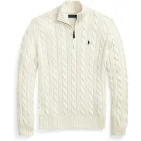 Ralph Lauren per uomo. 710810841015 Maglione in cotone lavorato a maglia beige (M), Casual