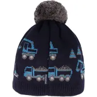 Maximo Mini Boys' Beanie with Pom-pom Berretto Bambini (47-49 cm, blu)