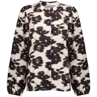 Geisha Blouse Flowers Wool White/black Taglia: M | Maglie a manica lunga Outlet | Donna | Bianco